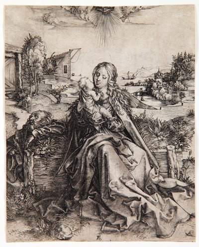 Die Jungfrau mit dem Schmetterling, ca. 1495 von Albrecht Dürer